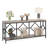 Très longue table d'appoint 70,86 po, console 2 niveaux-210379293
