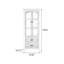 Blanc + vitrines en bois massif Burlywood
