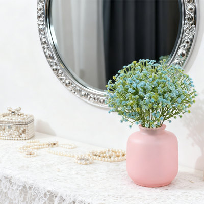 36 Pcs Baby Breath Artificial Flowers, 11.4 Inch Simulated Flower Bouquet for Holiday Wedding Party Home Decoration Flowers, Blue