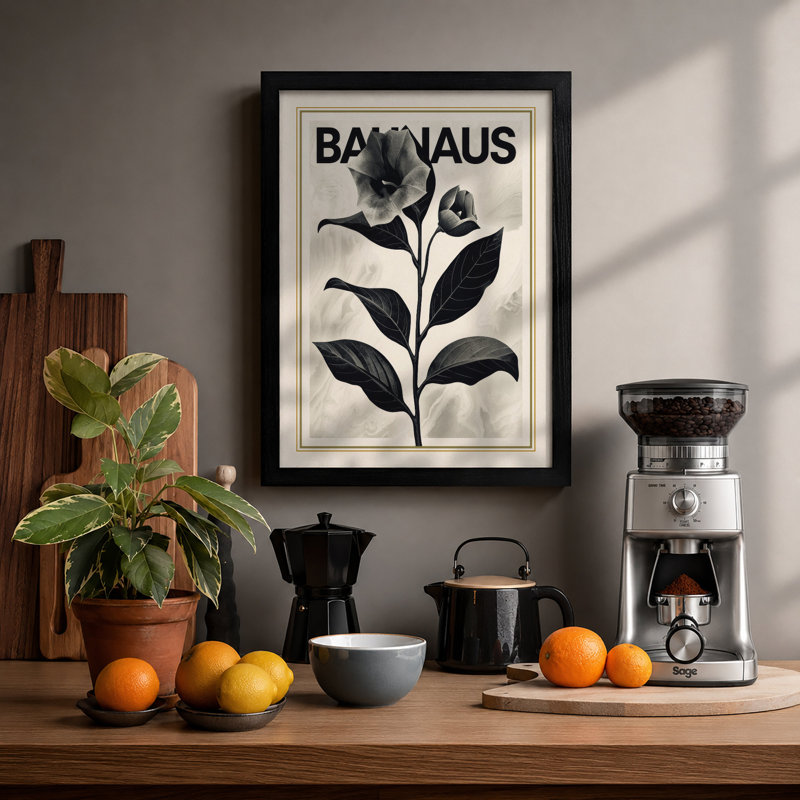 Bauhaus Botanica Botanical - Print, A1 - 84.1 x 59.4 cm, Black