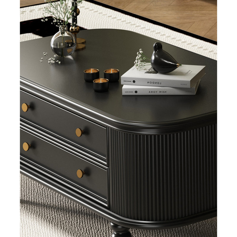 Table basse American Minimalist Style, Noir