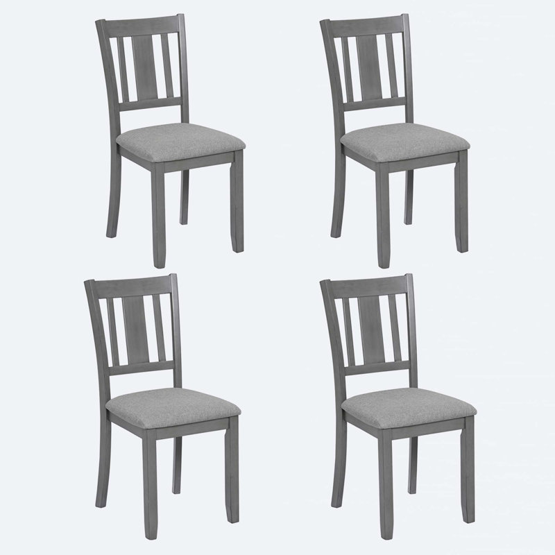 Chaises de salle à manger en bois, Gris