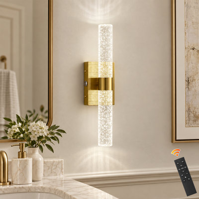 15.55" Modern Dimmable LED Wall Light with Remote and Touch Control