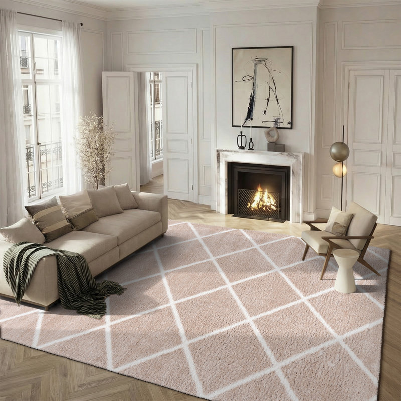 Tahoe Shag Performance Geometric Rug, Rectangle 8' x 10'