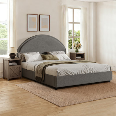 Ensemble de chambre à coucher rembourrée 3 pièces et ensemble de 12 tables de chevet