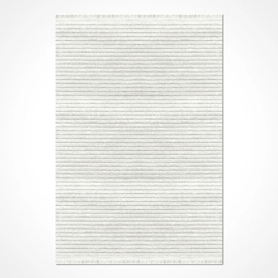 Tapis crème moderne en polyester Madiera facile à nettoyer