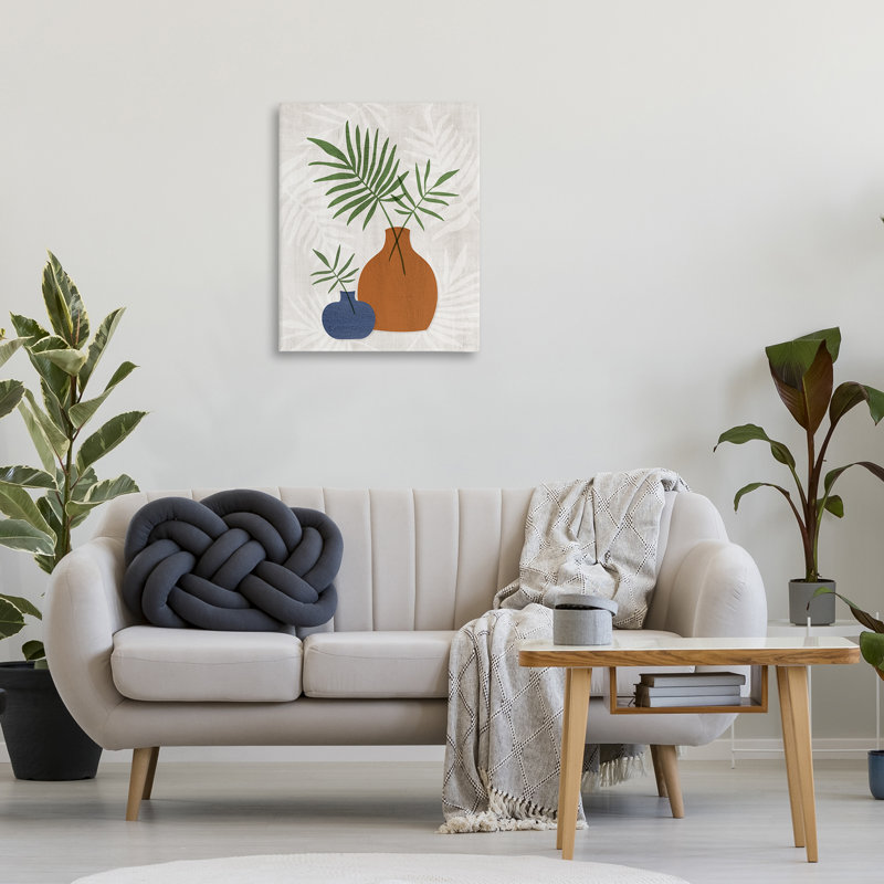 "Boho Botanical Vases", art mural par Natalie Carpentieri, H 30 po x l 24 po