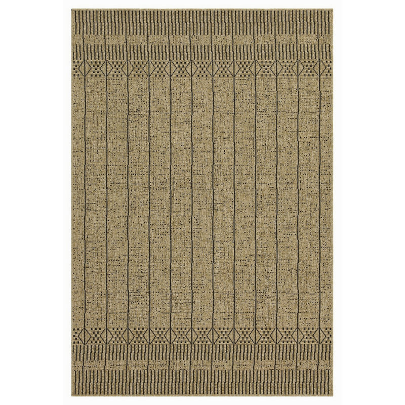 5 pi 3 po X 7 pi 3 po Tapis intérieur / extérieur, Rectangle 5 pi 3 po x 7 pi 3 po, Noir