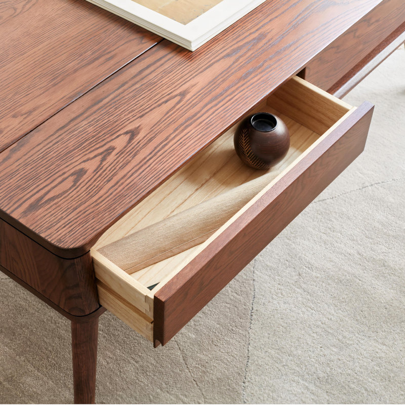 47.2"W Solid Oak Lift Top Coffee Table, 47.3"L x 23.6"W, Brown Oak