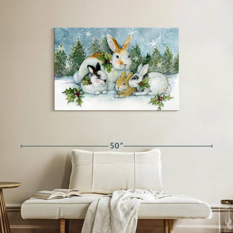 Enchanted Bunnies I, 26" H x 39" W
