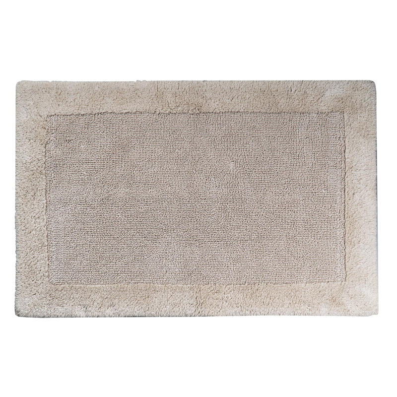 Amelie Square Bath Rug, 60cm W x 90cm L, Beige