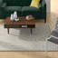 Cannen Geometric Handmade Tufted Wool Silver/Ivory Area Rug-629600453