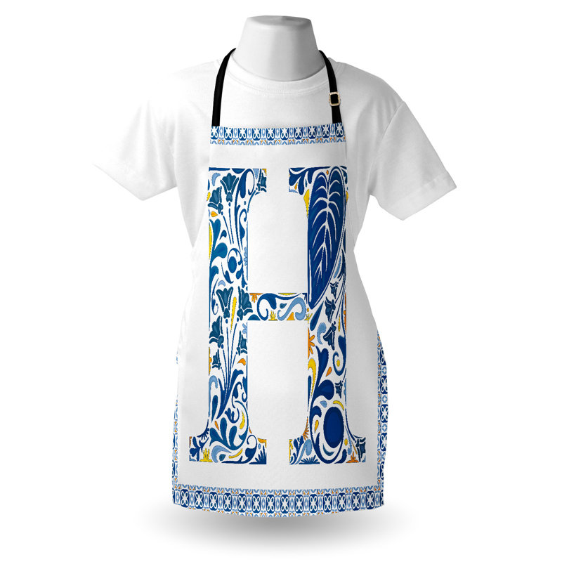 No Pattern Bib Apron, H
