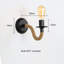 Salih 1 - Light Black Armed Sconce