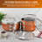 Gotham Steel Stackmaster Stackable Space Saving 10 Piece Aluminum Nonstick Cookware Set