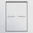 44-48 In. W X 72 In. H Double Sliding Shower Door, Semi-Frameless Bypass Bathroom Sliding Door With 1/4" (6Mm) Tempered Glass For Walk-In Shower, Matte Black-121957849