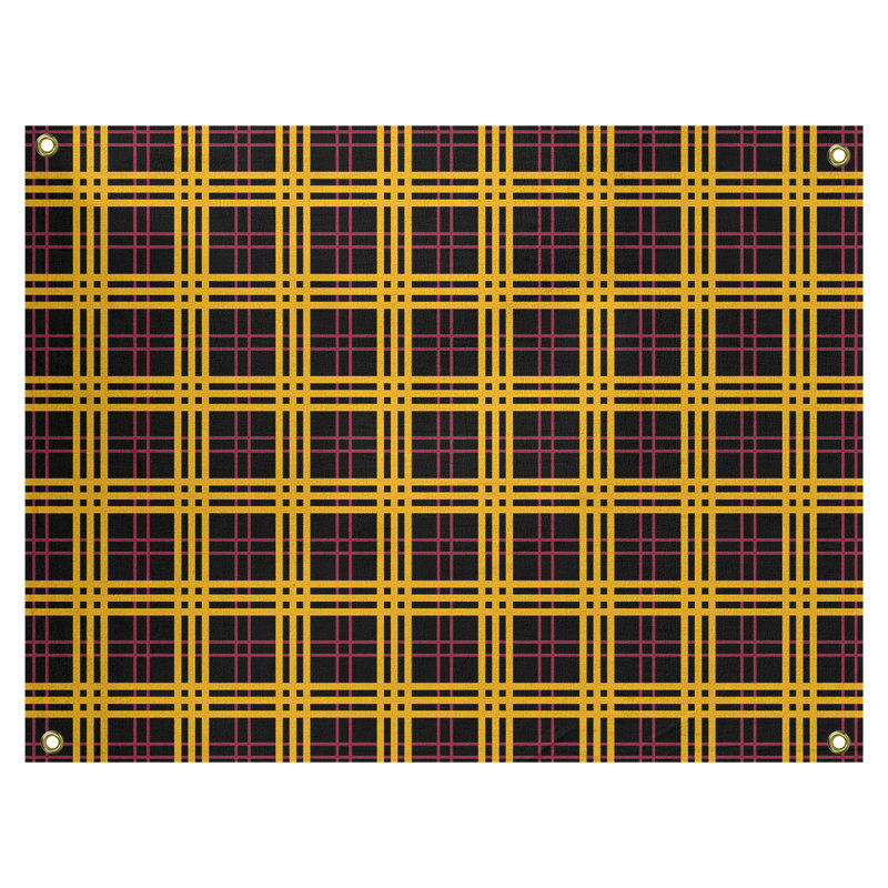 Tapisserie polyester Arizona Luxury, H 50 po x l 59 po, Noir/rouge/jaune