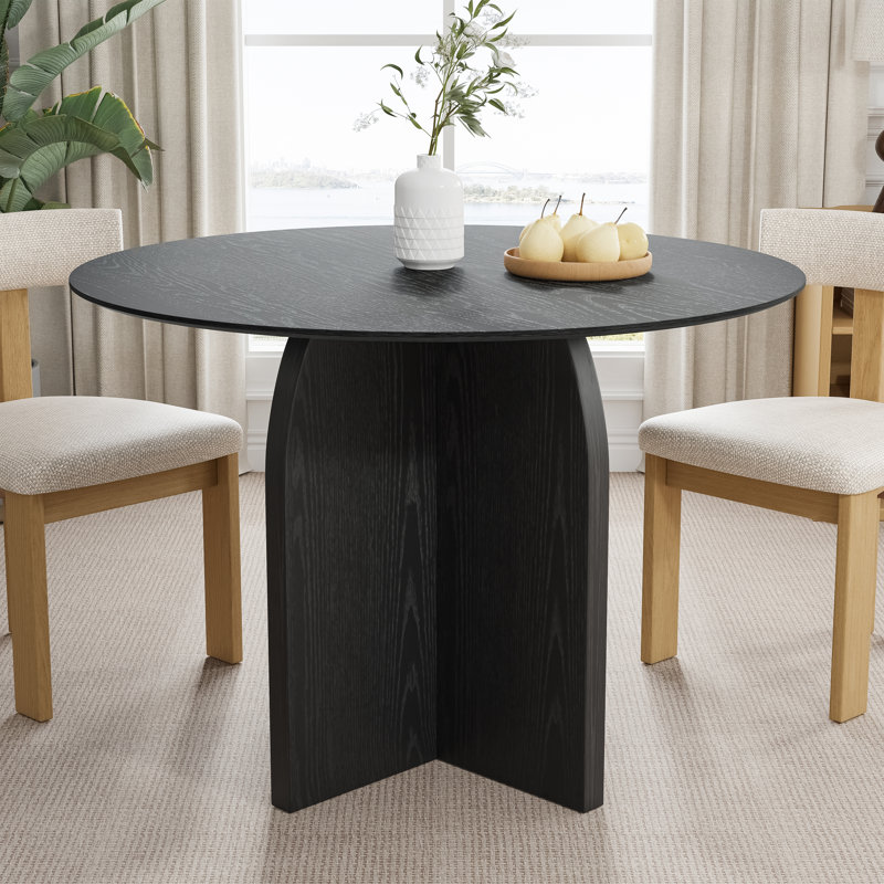 Table de salle à manger Enciso, Noir, H 30 po x L 42 po x l 42 po