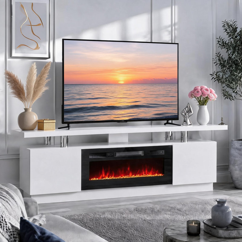 Meuble télé 60 po, Blanc