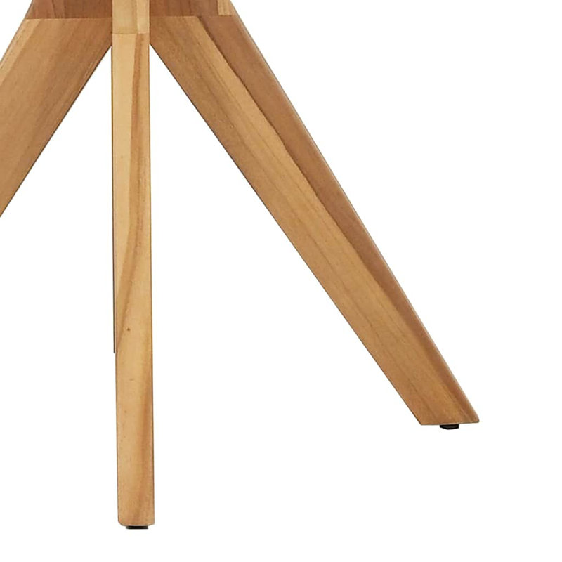 vidaXL Side Table Brown 27.56 x 27.56 x 29.53 in Solid Teak Wood