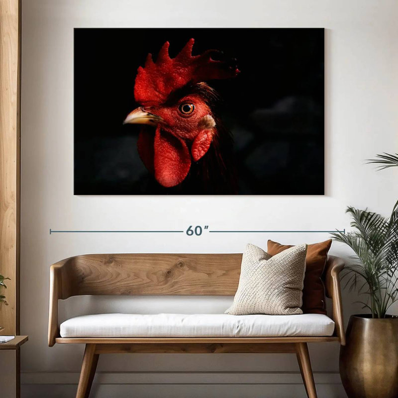 Crowle Rooster Head Up Close