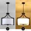 Lustre tambour 6 lumières à intensité variable-1216854023