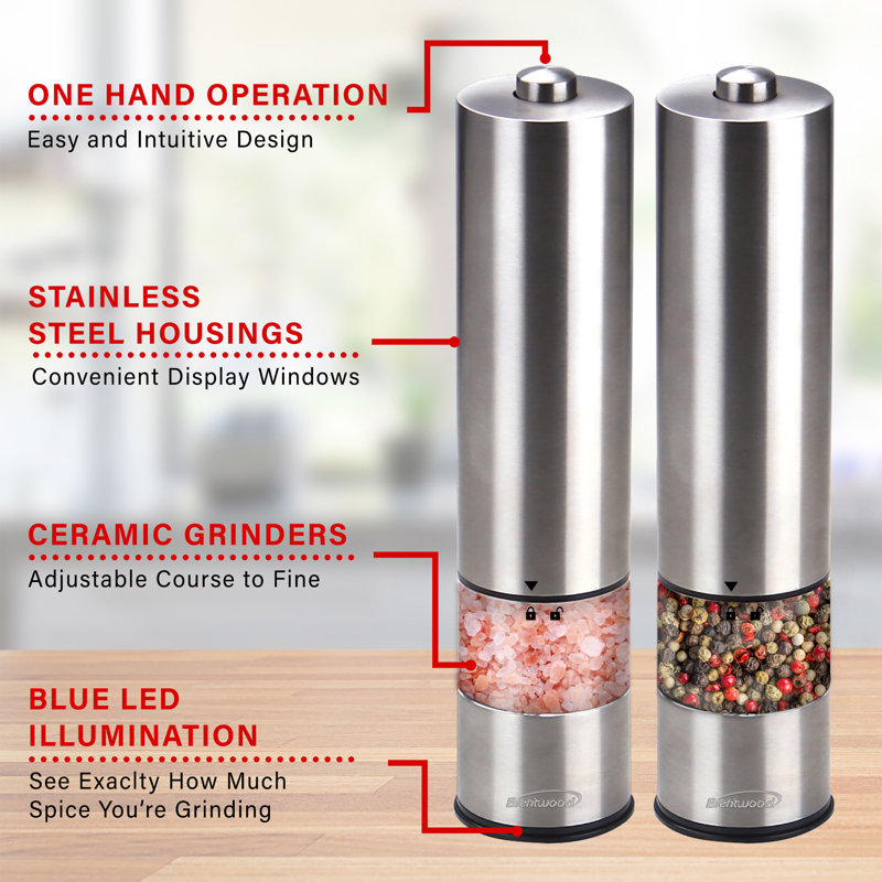 Brentwood Electric Salt or Pepper Grinder