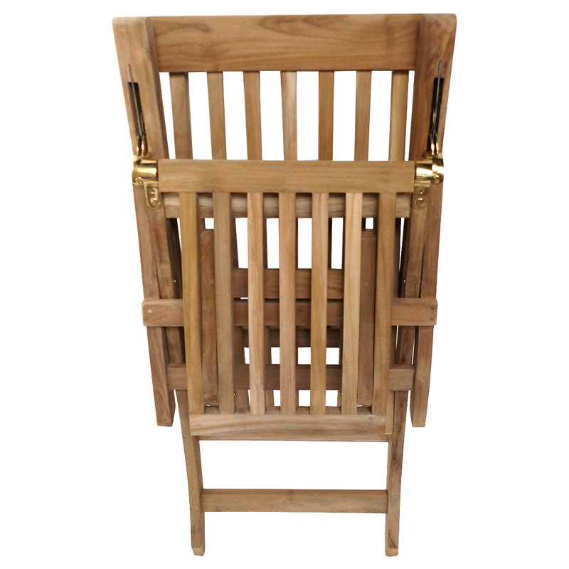 150cm Long Reclining Teak Single Chaise
