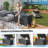 190 Gallon Metal Deck Box, Waterproof Steel Outdoor Box, Large Patio Furniture Storage Cabinet, Lockable Storage Bench For Porch Package Delivery, Pillows, Cushions, Pool, Tools, Backyard, Grey-602356463
