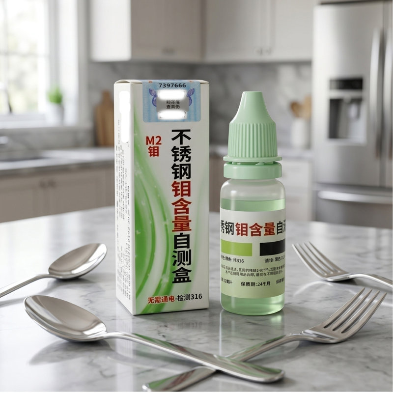 Solution de test en acier inoxydable 316 Boîte de liquide de détection en acier inoxydable pour identifier Authenticity