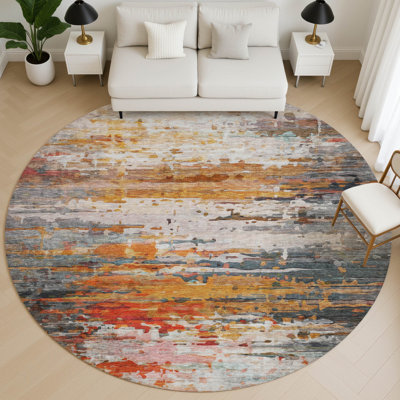 Tapis abstrait lavable à la machine de qualité supérieure Mayfield AMF2034