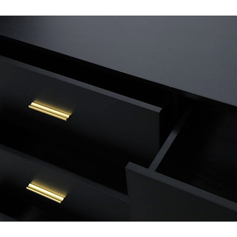 Commode 6 tiroirs Modern Modern, Noir