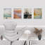 Nautique, voilier, océan, mer, paysages naturels, impression encadrée sur papier, 4 pièces-97770378-97770377