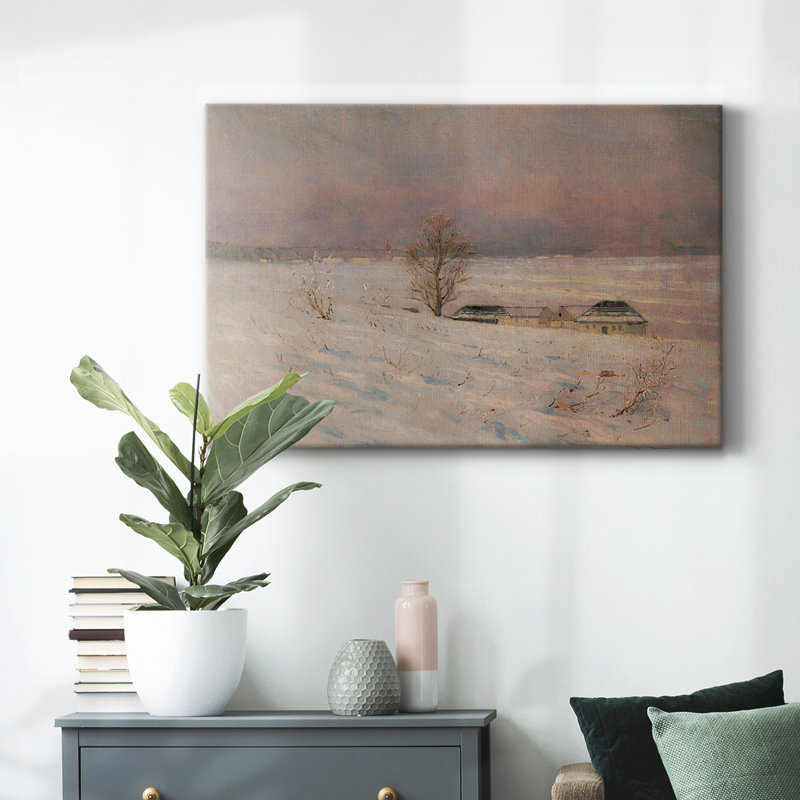 Paysage rétro - cmxviii, H 41 po x l 61 po x P 1,5 po, Toile tendue