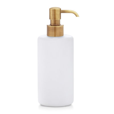 Domus White Matte Soap / Lotion Dispenser