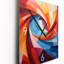 Horloge murale abstraite bleue et bleue-811617787