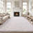 Shag Rug Soft Fluffy Cream White Indoor Area Rug for Living Room Bedroom Nursery Kids Room-835077178-805677179