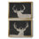 Brow Tine Deer I - ensemble de 2 peintures encadrées