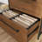 Lateral File With Efficient Document Storage, Brown Finish