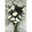 Lisianthus, bouquet de fleurs blanches - beige
