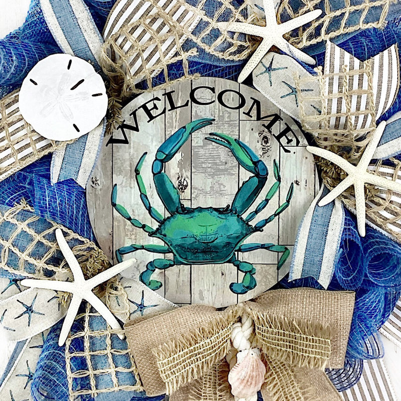 Handcrafted Burlap 18'' Wreath