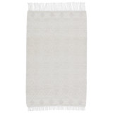 Giordano Geometric Area Rug in White/Ivory
