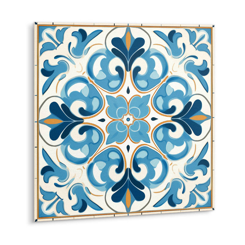Chandita 30 x 30cm PVC Tile in Matte Blue