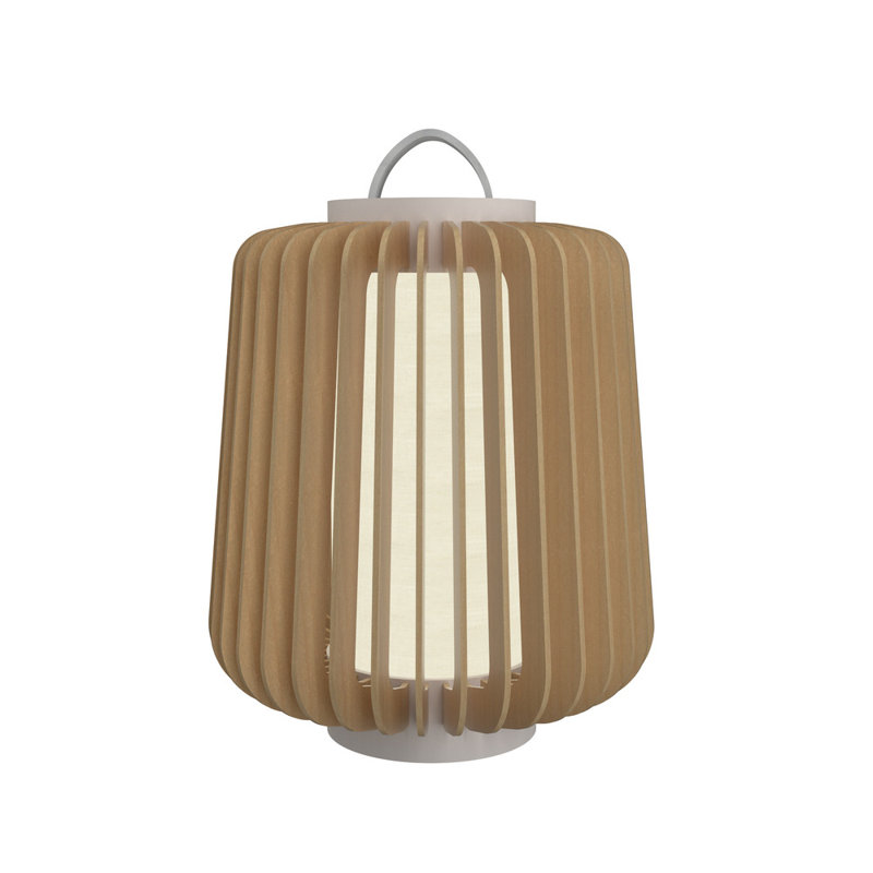 Maple LED Floor Lamp with Natural Wood Veneer Finish