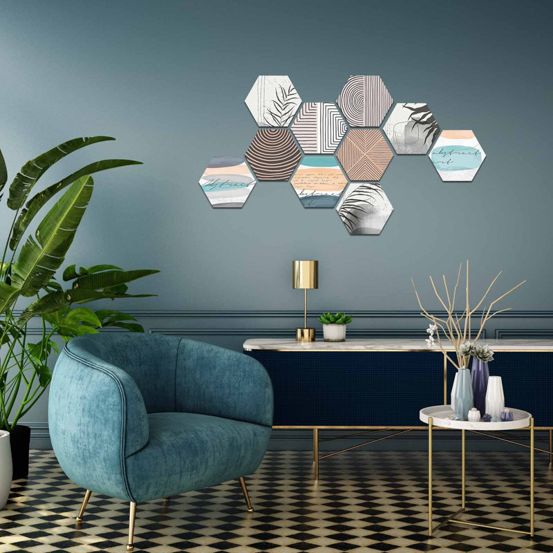 Ensemble de 10 décorations murales