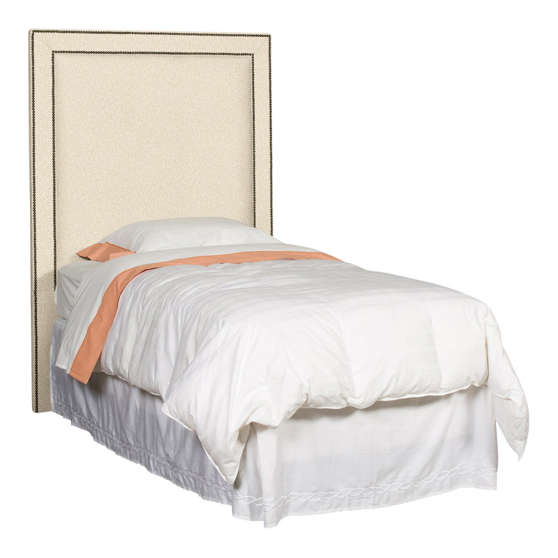 Hillary/Hank Twin Upholstered Panel Headboard, Kimoni Natural, Yes
