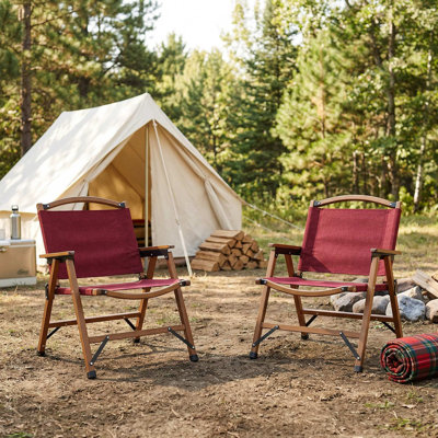Ultra-Lightweight Heavy-Duty Foldable Camping Chair With Breathable Padded Seat, 265LBS Load Capacity Tear-Resistant 600D Oxford Fabric