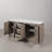 Kamila 72" Carrara White Marble Countertop Bath Vanity in Gray Oak with Mirror-457381220