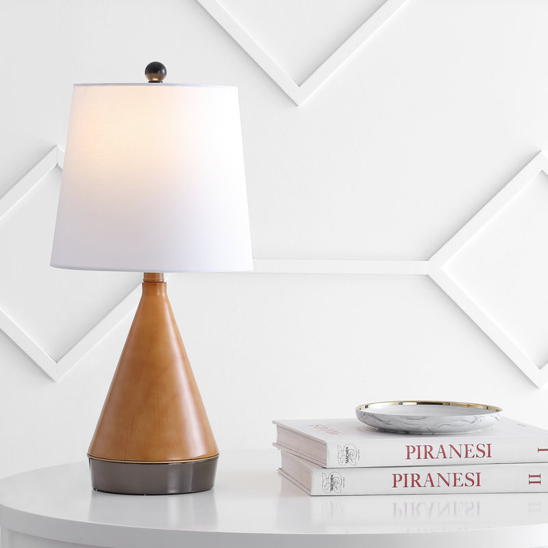 Lampe de table 21 po Jellison, Brun clair/noir