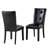 Annakate 18'' H Tufted Faux Leather Upholstered Cherry Side Chair